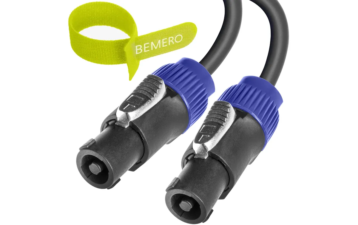Bemero Lautsprecherkabel SpeakON – SpeakON 2x 1.5mm² 15 m