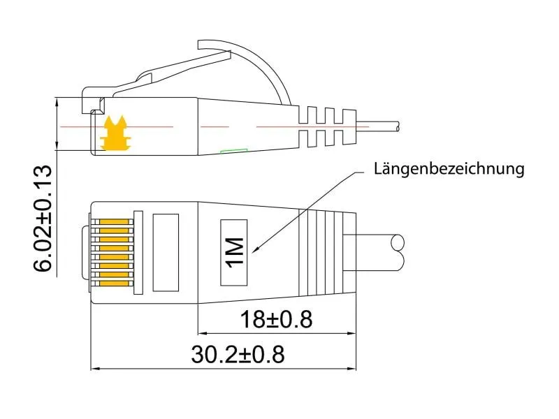 SLIM Slimpatchkabel RJ-45 - RJ-45, Cat 6, U/FTP, 7.5 m, Grün
