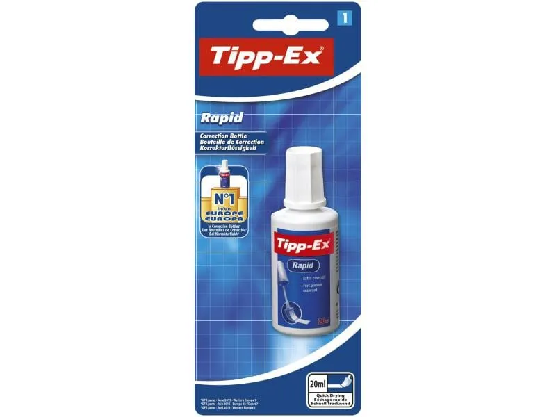 Tipp-Ex Korrekturflüssigkeit Tipp-Ex Rapid 20 ml, 1 Stück Tipp-Ex Korrekturflüssigkeit Tipp-Ex Rapid 20 ml, 1 Stück