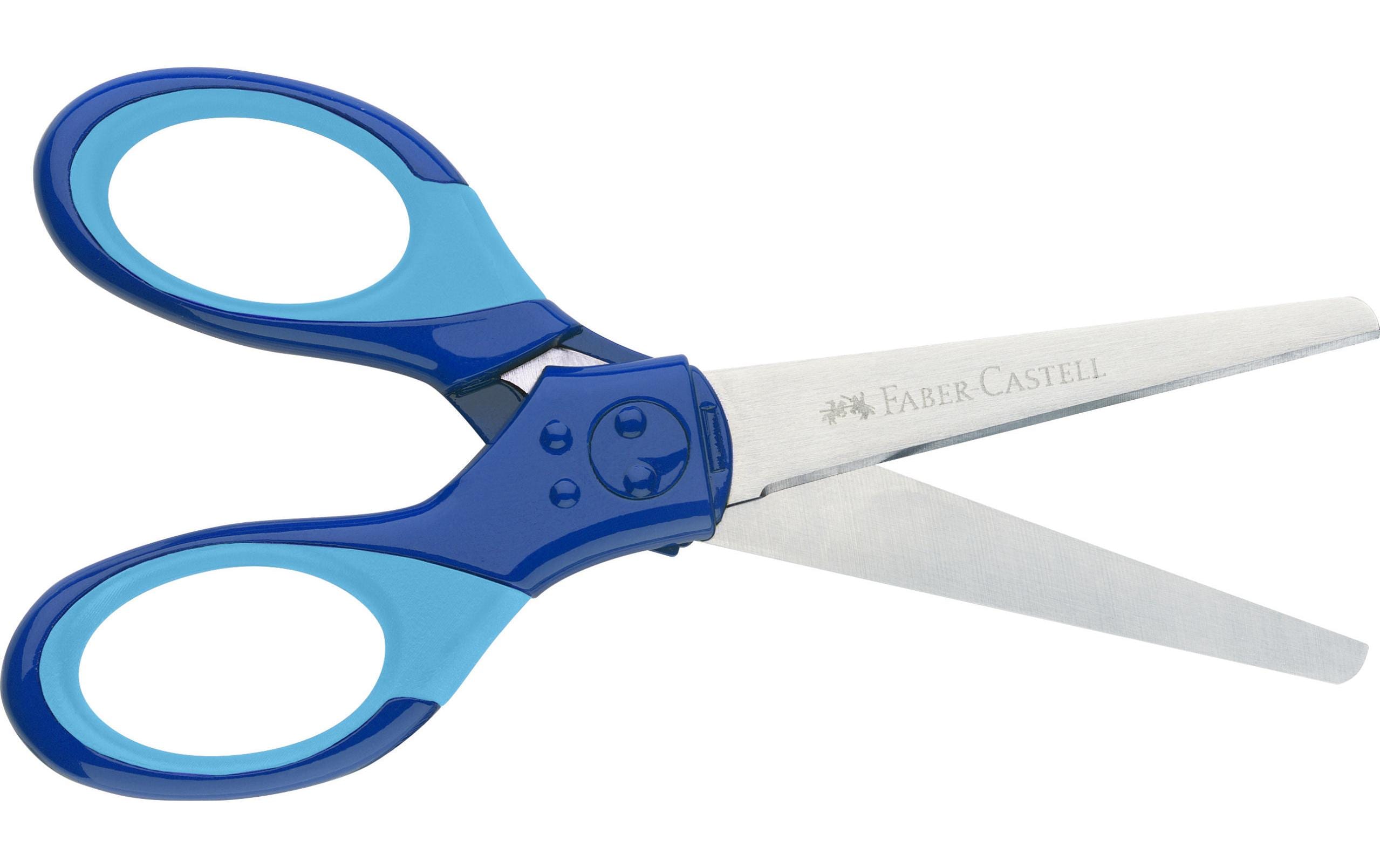 Faber-Castell Kinderschere Grip Blau, Edelstahl