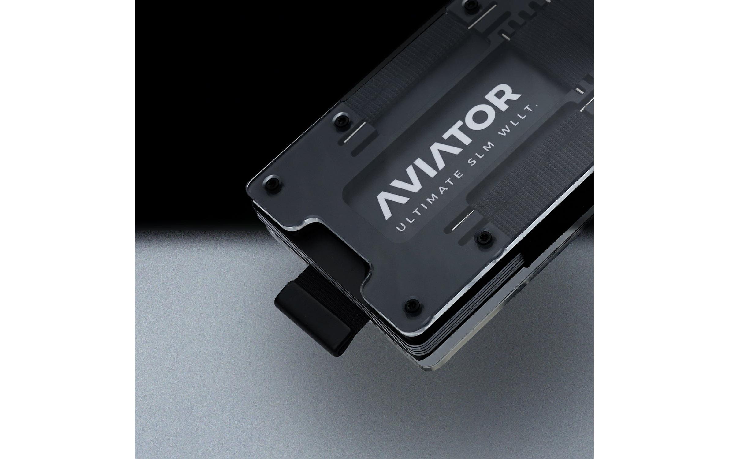 AVIATOR Wallet SLIDE AirTag fusion black