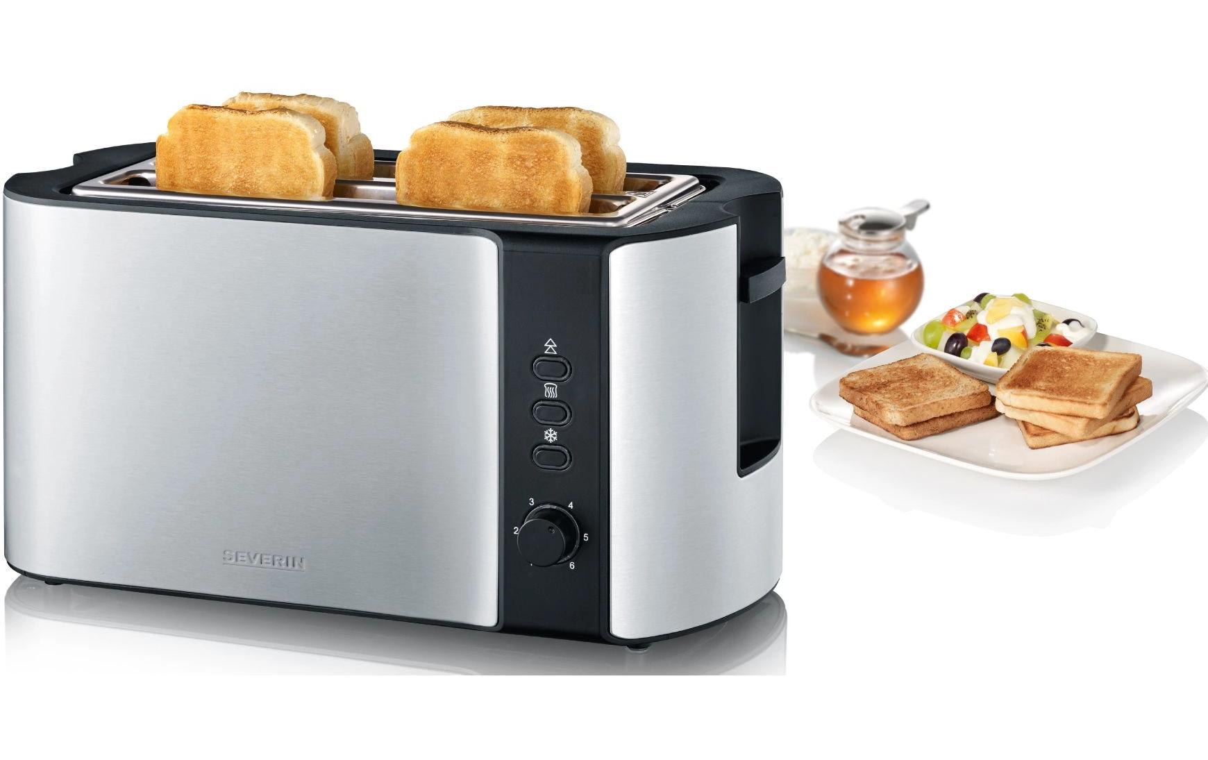 Severin Toaster AT 2590 Schwarz/Silber