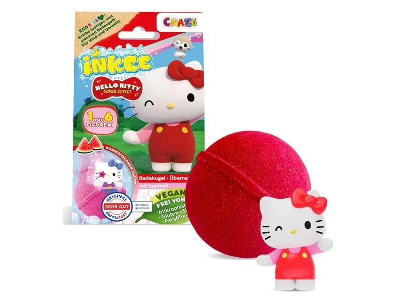Craze Inkee Überraschungsbadekugel Hello Kitty 1 Stück, assortiert Craze Inkee Überraschungsbadekugel Hello Kitty 1 Stück, assortiert