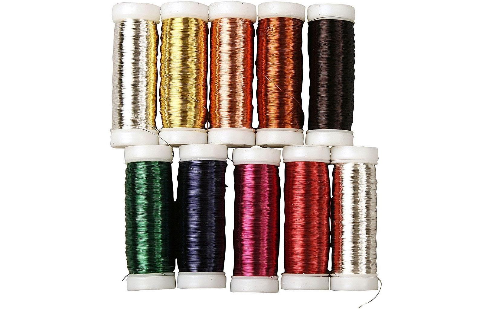 Creativ Company Blumendraht 10 Rollen à 50 g Mehrfarbig Creativ Company Blumendraht 10 Rollen à 50 g Mehrfarbig