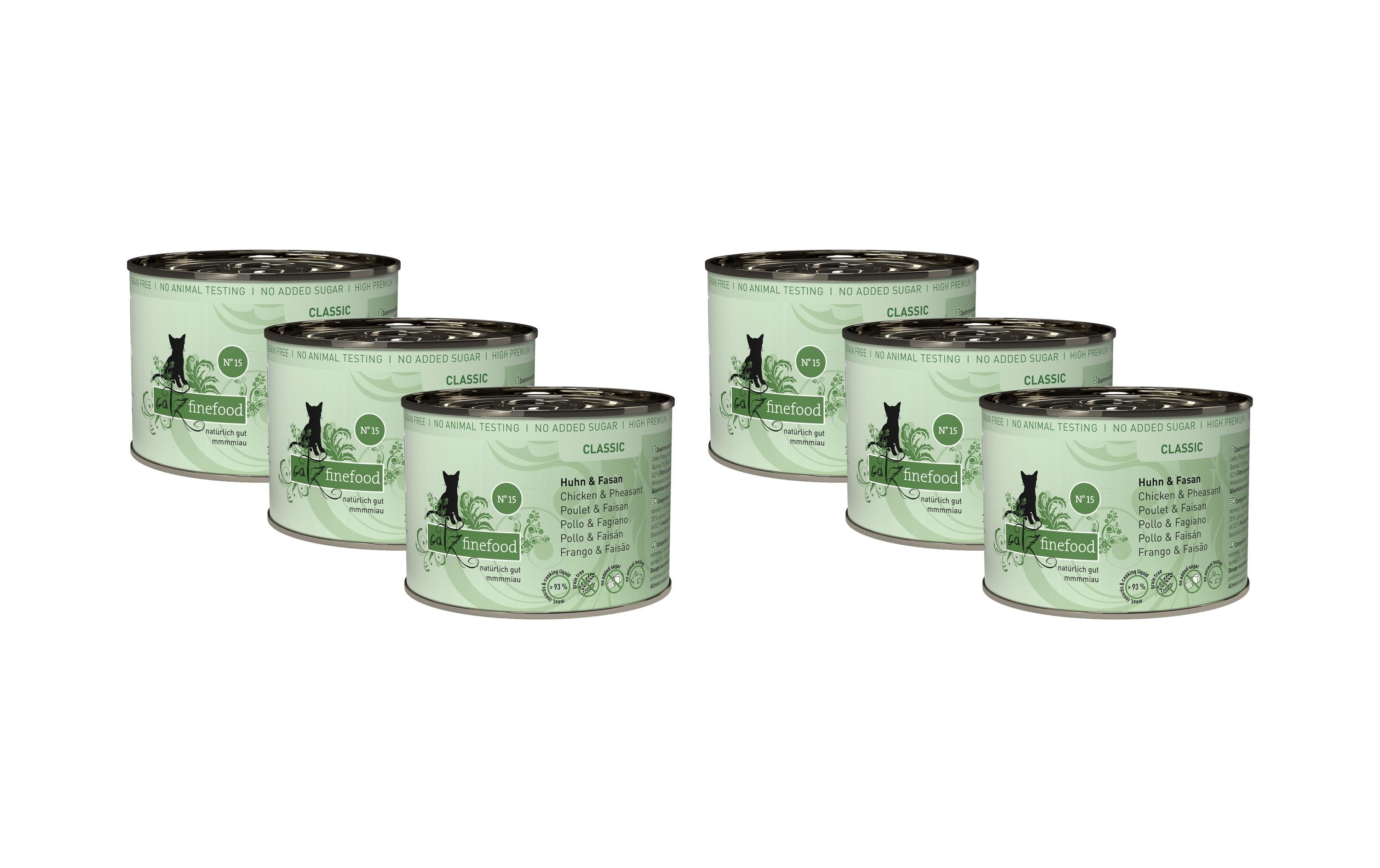 catz finefood Nassfutter No.15 Huhn & Fasan, 6 x 200 g catz finefood Nassfutter No.15 Huhn & Fasan, 6 x 200 g