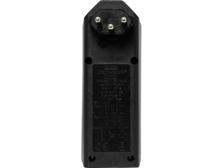 Brennenstuhl Abzweigstecker 2 x T13, 1 x USB A, 1 x USB C, 300° drehbar Brennenstuhl Abzweigstecker 2 x T13, 1 x USB A, 1 x USB C, 300° drehbar