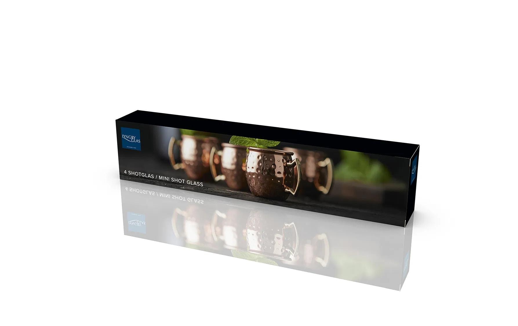 Lyngby Schnapsglas Moscow Mule 80 ml, 4 Stück, Kupfer