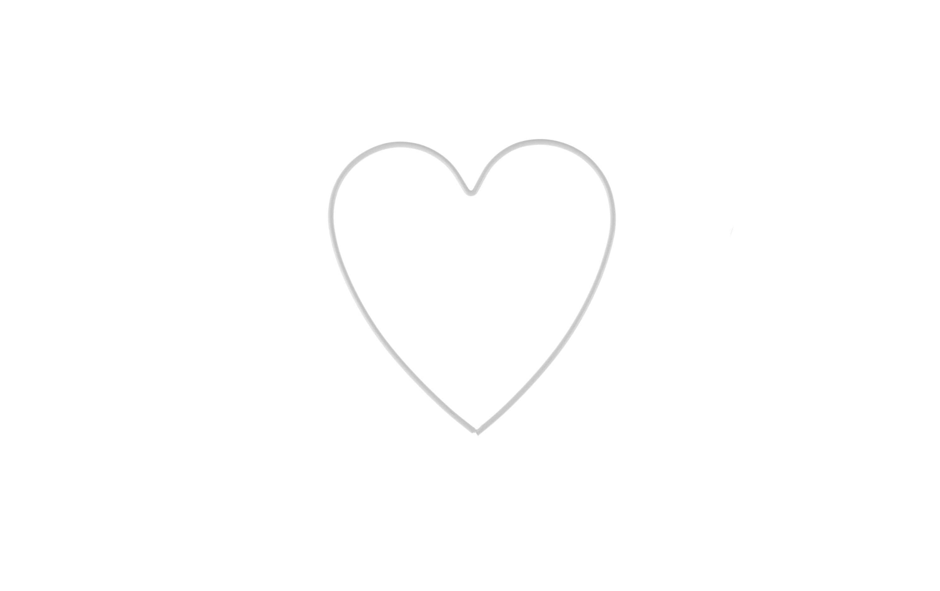 Glorex Metallherz 15 cm, 1 Stück, Weiss Glorex Metallherz 15 cm, 1 Stück, Weiss