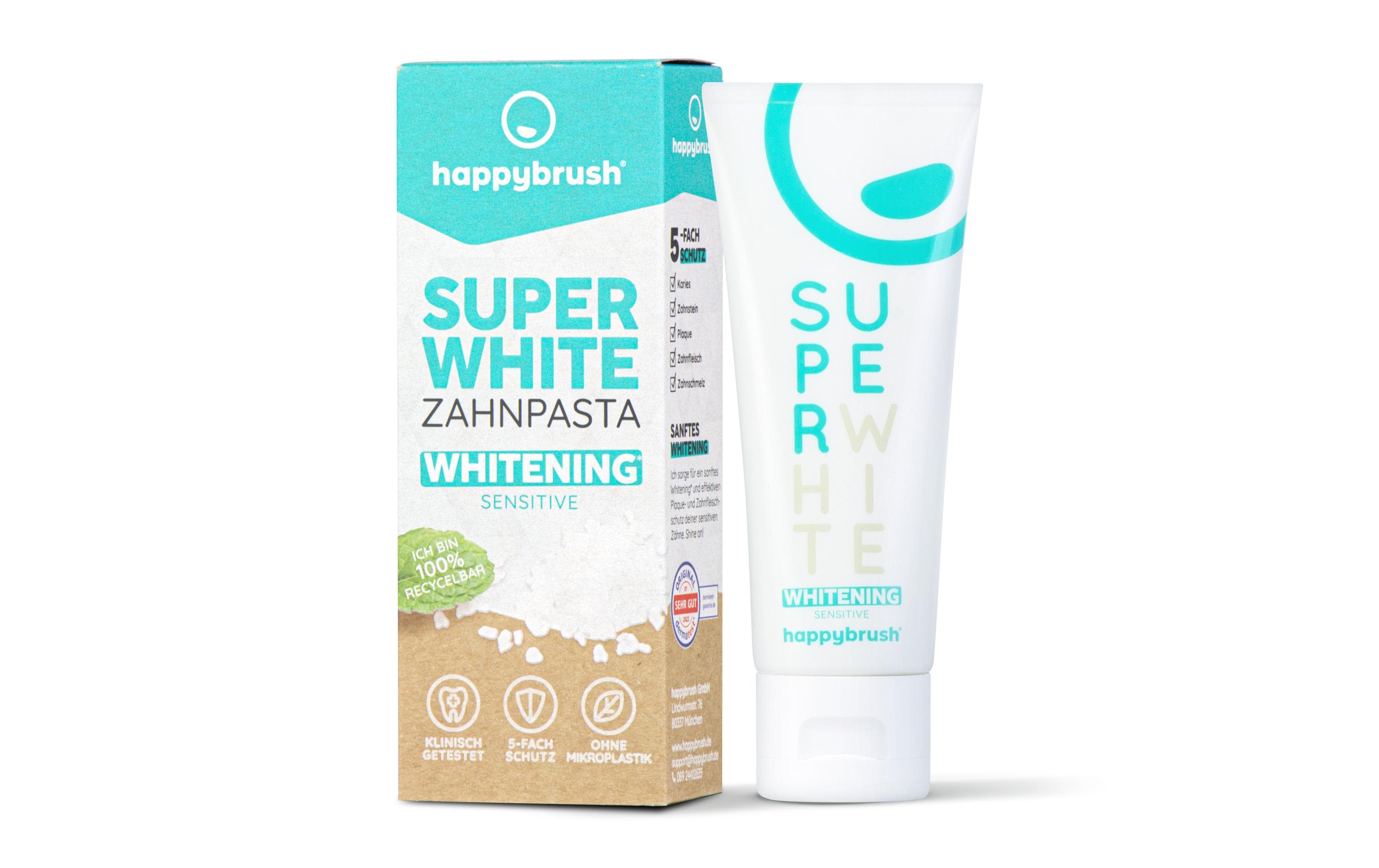 happybrush Zahnpasta SuperWhite 75 ml