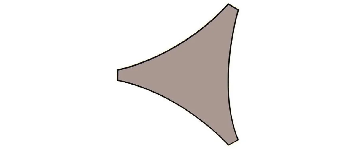 Perel Sonnensegel 360 cm, Dreieck
