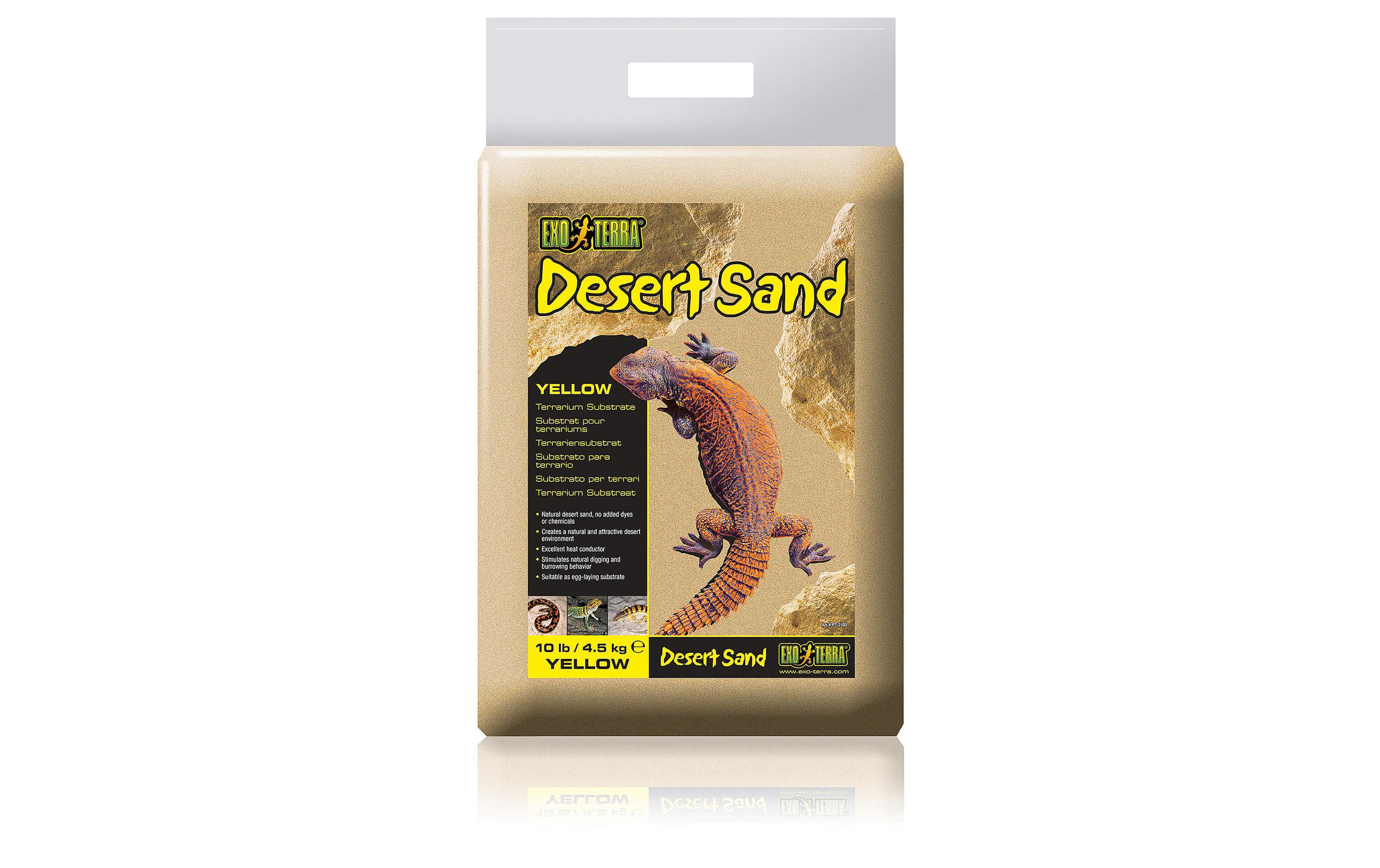 Exo Terra Bodensubstrat Desert Sand, Gelb, 4.5 kg Exo Terra Bodensubstrat Desert Sand, Gelb, 4.5 kg