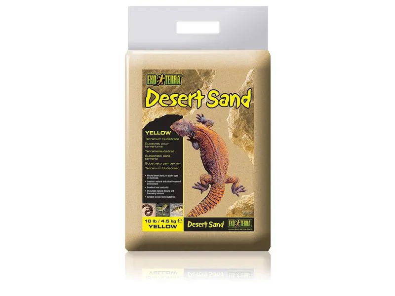 Exo Terra Bodensubstrat Desert Sand, Gelb, 4.5 kg Exo Terra Bodensubstrat Desert Sand, Gelb, 4.5 kg