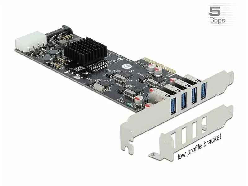 Delock PCI-Express-Karte 89008 USB 3.0 - 4x extern + 3x intern Delock PCI-Express-Karte 89008 USB 3.0 - 4x extern + 3x intern