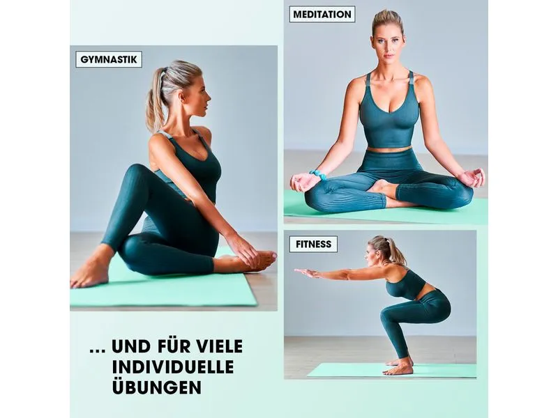 World Fitness Fitnessmatte Jivan 183 cm x 61 cm, Türkis