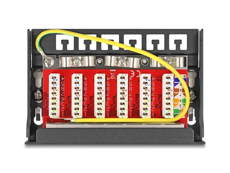 Delock Patchpanel 6-Port Desktop/DIN-Rail/Wand Delock Patchpanel 6-Port Desktop/DIN-Rail/Wand