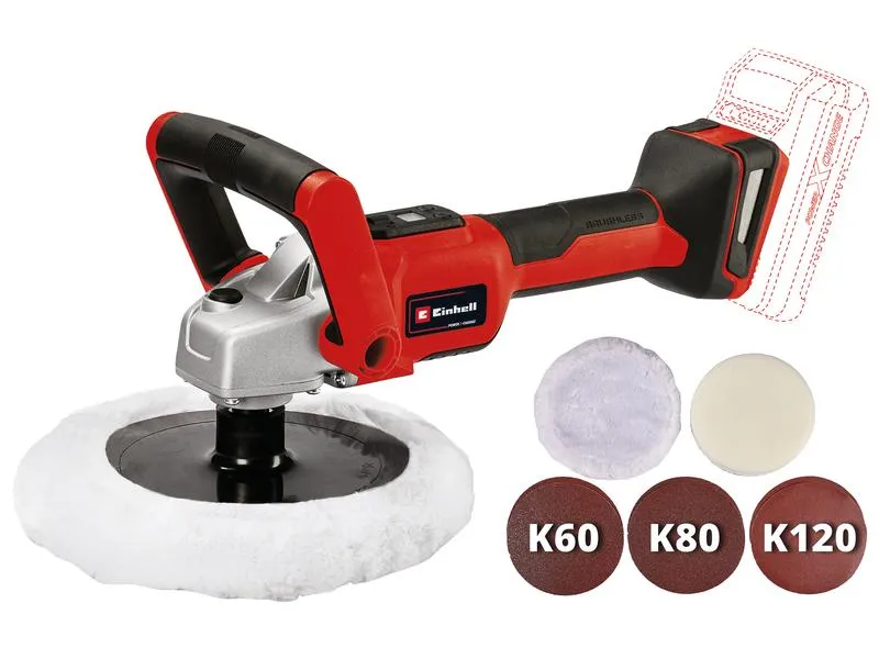Einhell Automotive Akku-Poliermaschine CE-CP 18/180 Li E-Solo