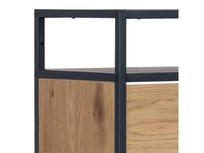 AC Design Schuhschrank Seaford 56 x 30 x 129 cm, Nature/Schwarz AC Design Schuhschrank Seaford 56 x 30 x 129 cm, Nature/Schwarz