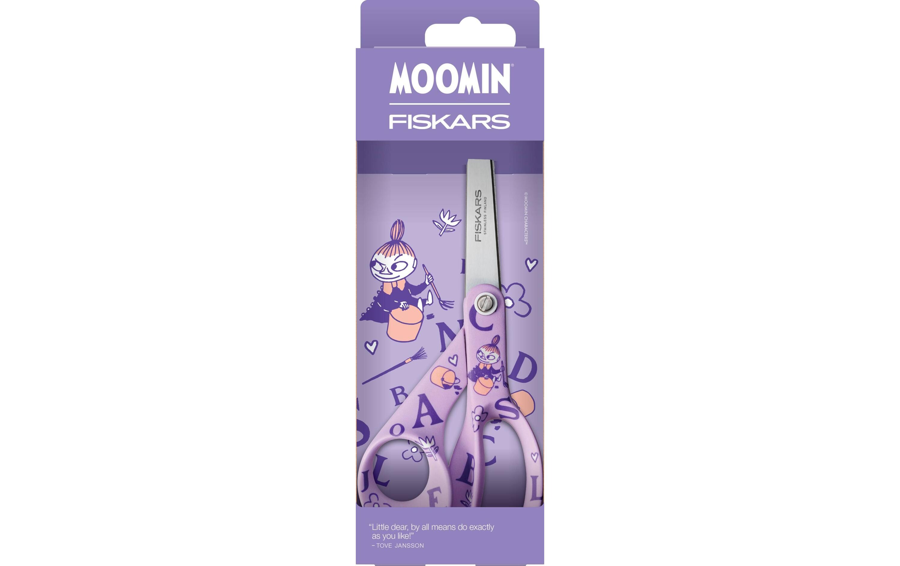 Fiskars Kinderschere Moomin ABC Littly M 21 cm, Lila