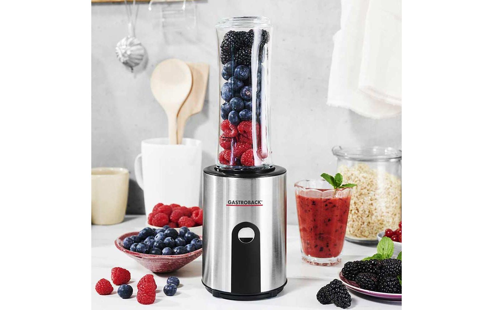 Gastroback Smoothie Maker Mix & Go Schwarz/Silber