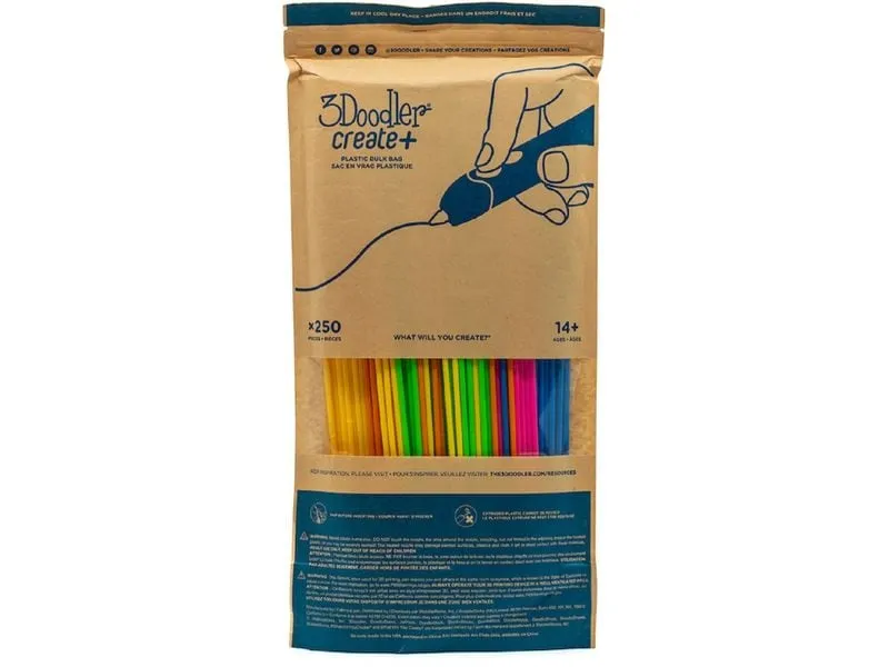 3Doodler 3D Pen Filament Start+ Neon Glow 250 Stück 3Doodler 3D Pen Filament Start+ Neon Glow 250 Stück