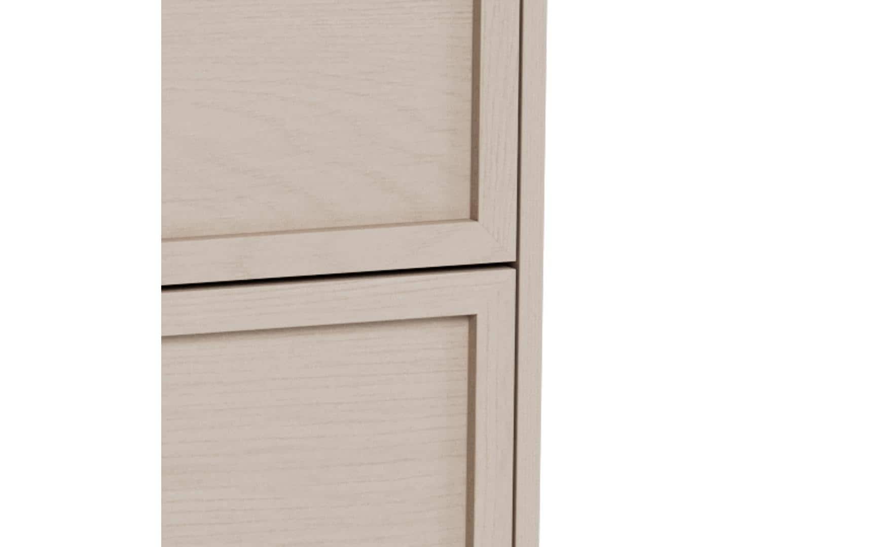 AC Design Kommode Palmdale 80 x 40 x 110 cm, Grau