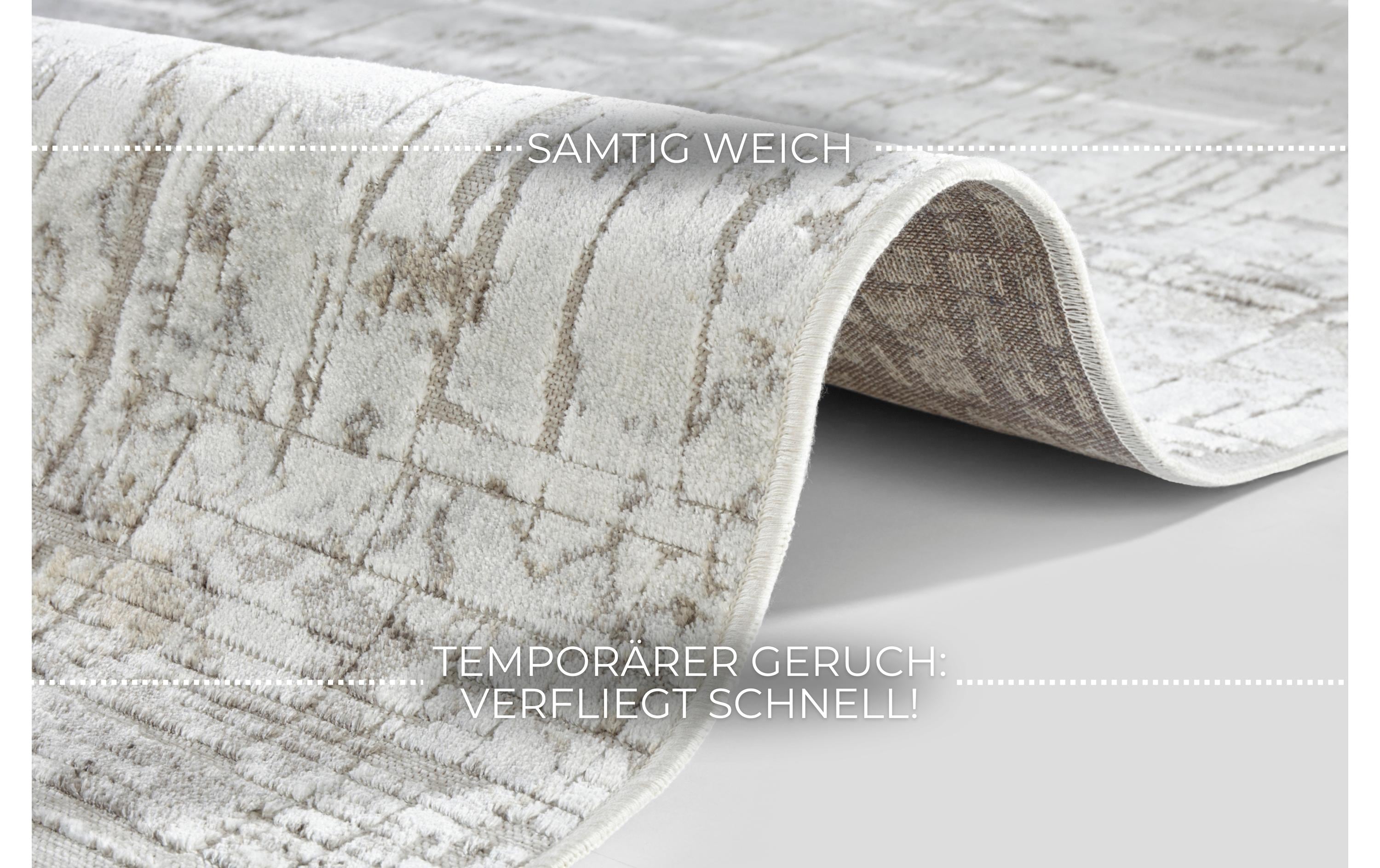 Elle Decoration Teppich Chameis 135 cm x 195 cm, Beige/Kupfer