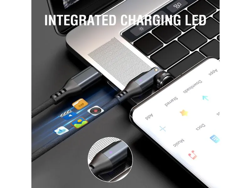 4smarts USB-C 540° Magnetkabel-Set GravityCord 240 W, 1.8 m, Schwarz 4smarts USB-C 540° Magnetkabel-Set GravityCord 240 W, 1.8 m, Schwarz