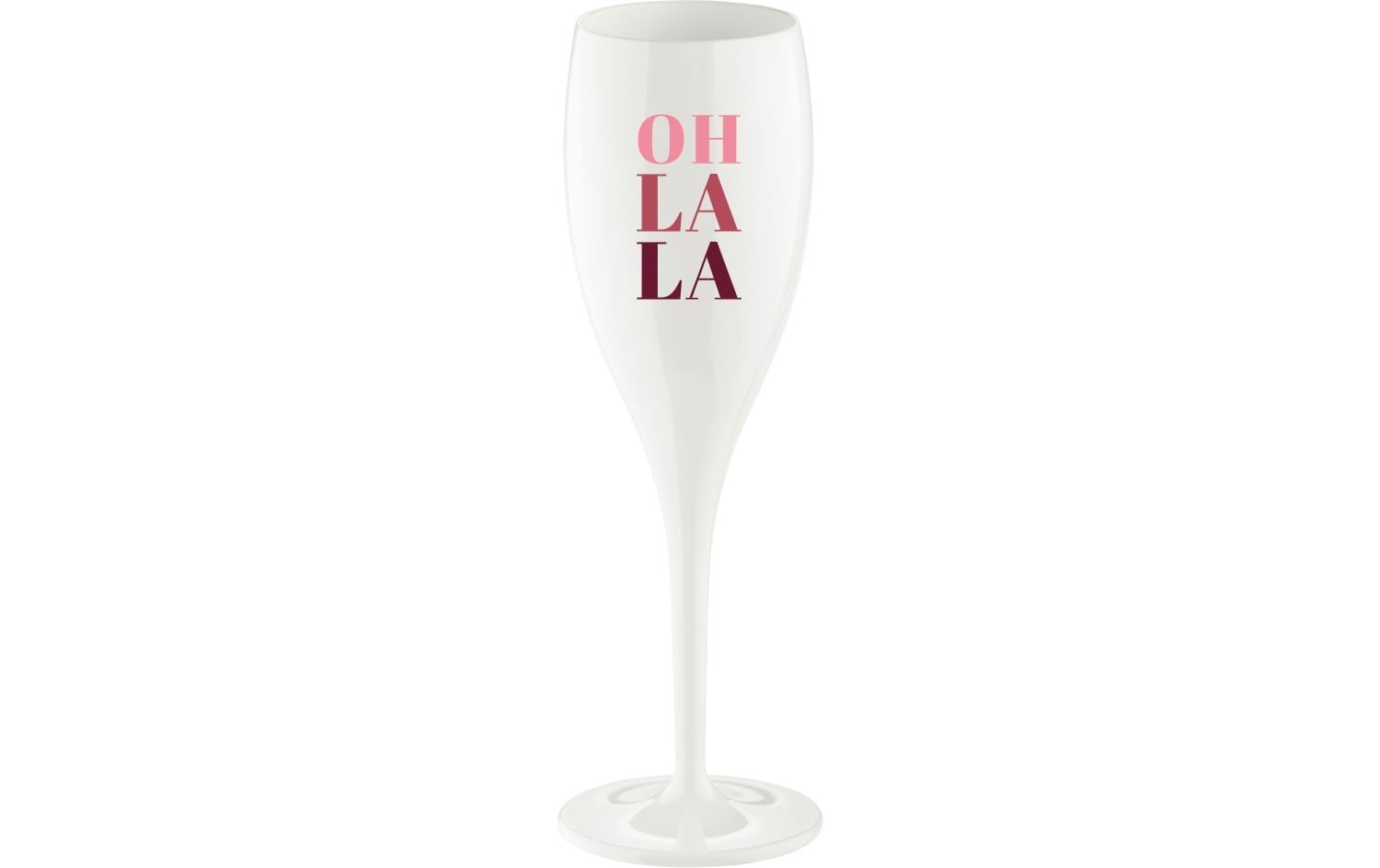 Koziol Sektglas Superglas Oh La La 100 ml, 1 Stück, Weiss