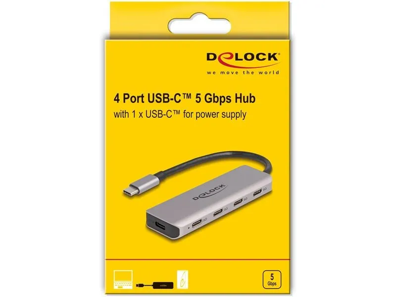 Delock USB-Hub 4x USB C 5Gbps Delock USB-Hub 4x USB C 5Gbps