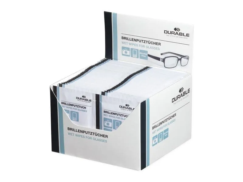 DURABLE Brillenputztuch 100 Stück, Weiss DURABLE Brillenputztuch 100 Stück, Weiss