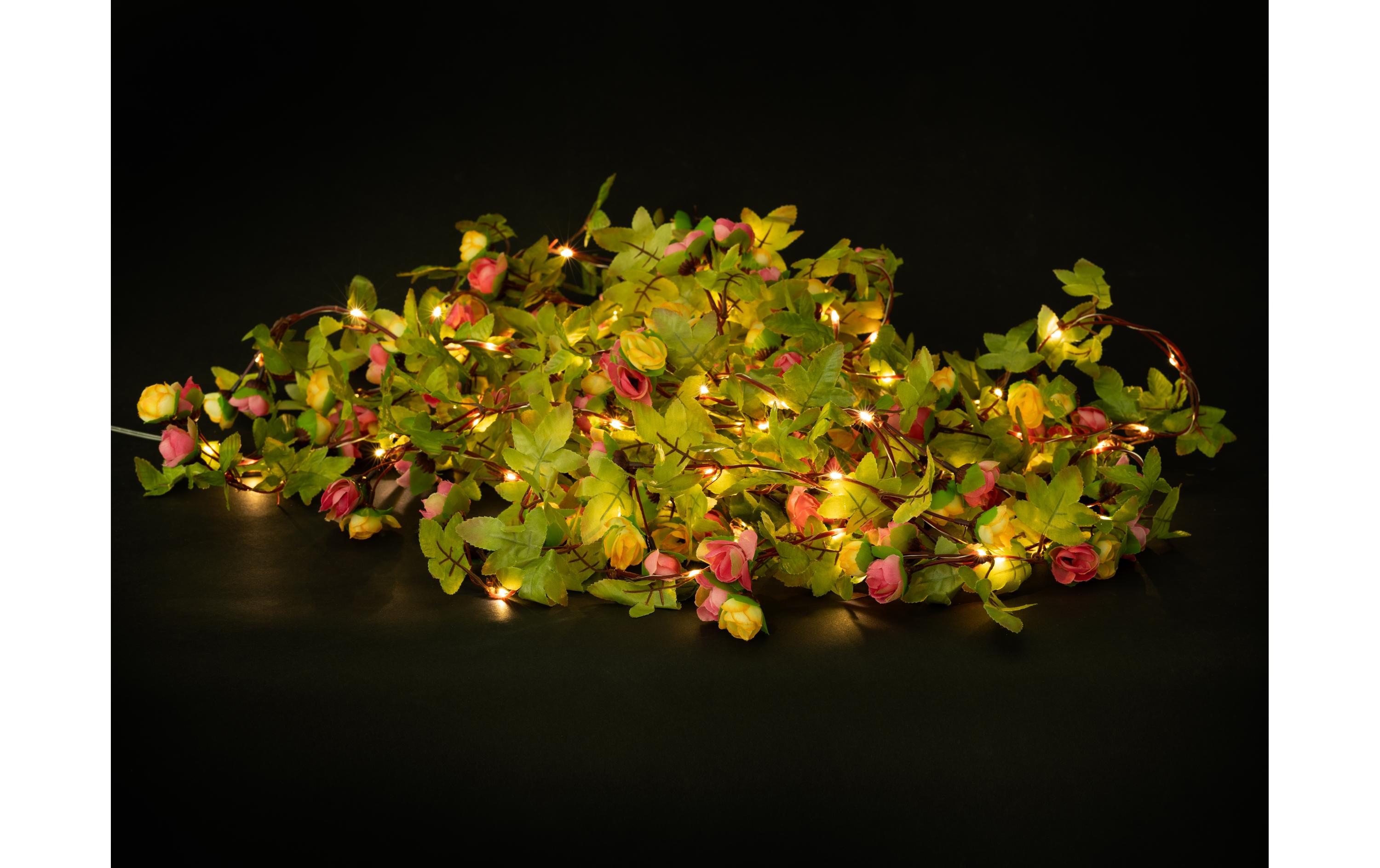 COCON Lichterkette LED Solar Blumen, 10 m