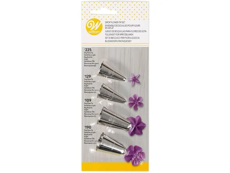 BackshopSchweiz Wilton Tüllen Blumen Set #109, #129, #190, #225 BackshopSchweiz Wilton Tüllen Blumen Set #109, #129, #190, #225