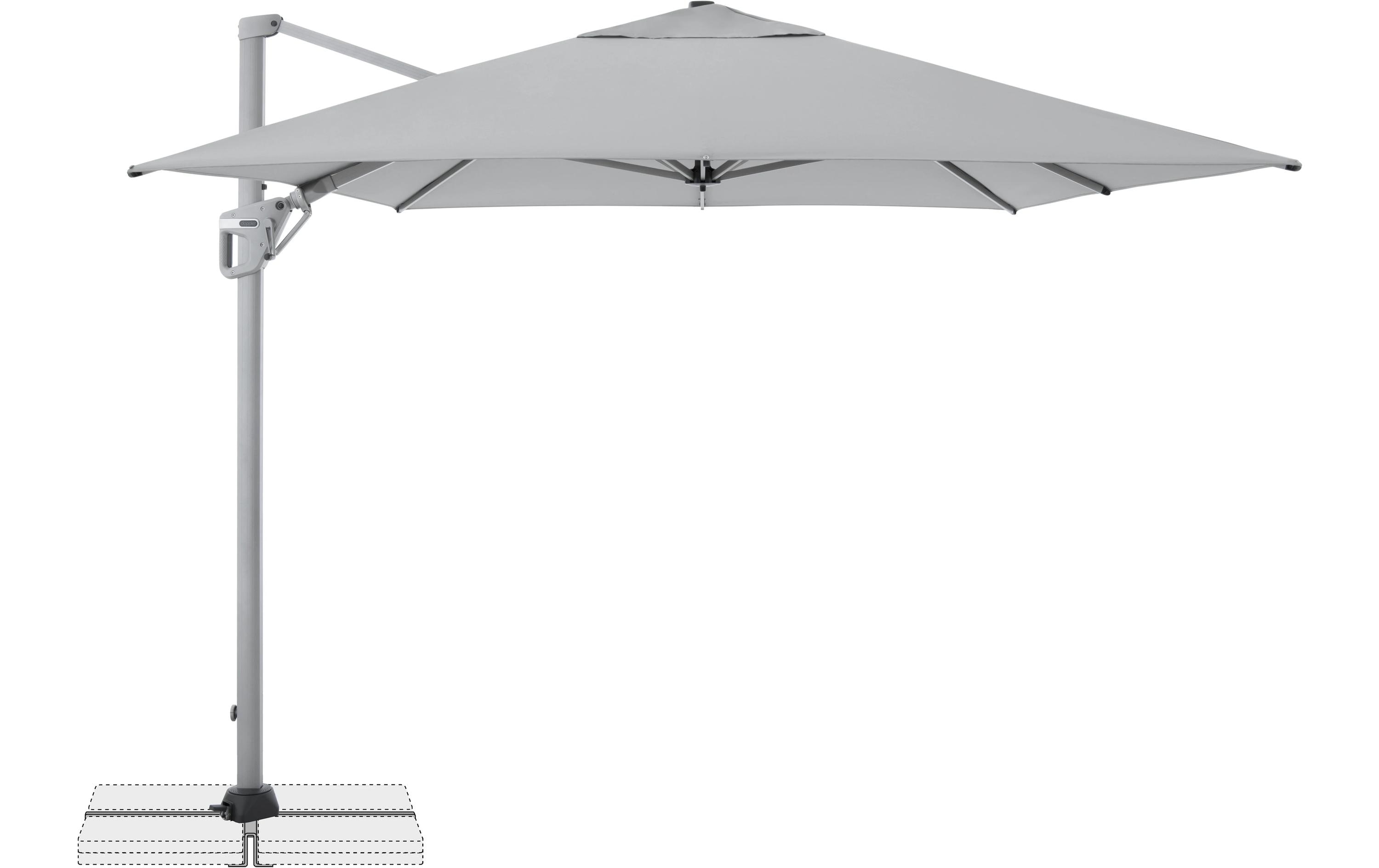 Doppler Sonnenschirm Active II 350 x 260 - Hellgrau Doppler Sonnenschirm Active II 350 x 260 - Hellgrau