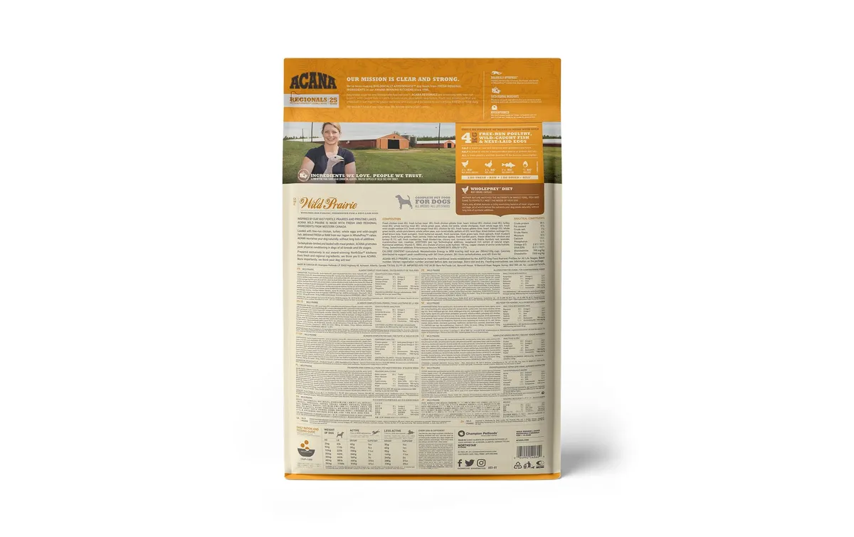 Acana Trockenfutter Regionals Wild Prairie Recipe, 6 kg Acana Trockenfutter Regionals Wild Prairie Recipe, 6 kg