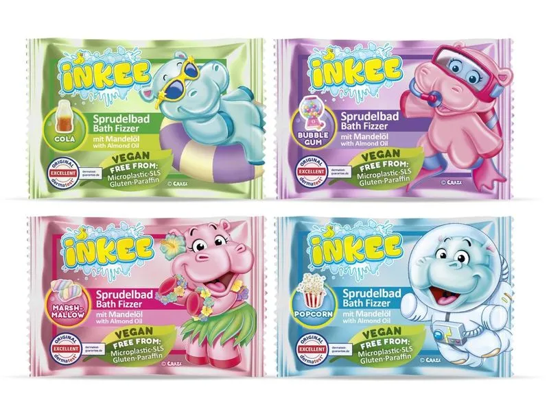 Craze Inkee Bath Fizzer Sprudelbad mit Mandelöl assortiert Craze Inkee Bath Fizzer Sprudelbad mit Mandelöl assortiert
