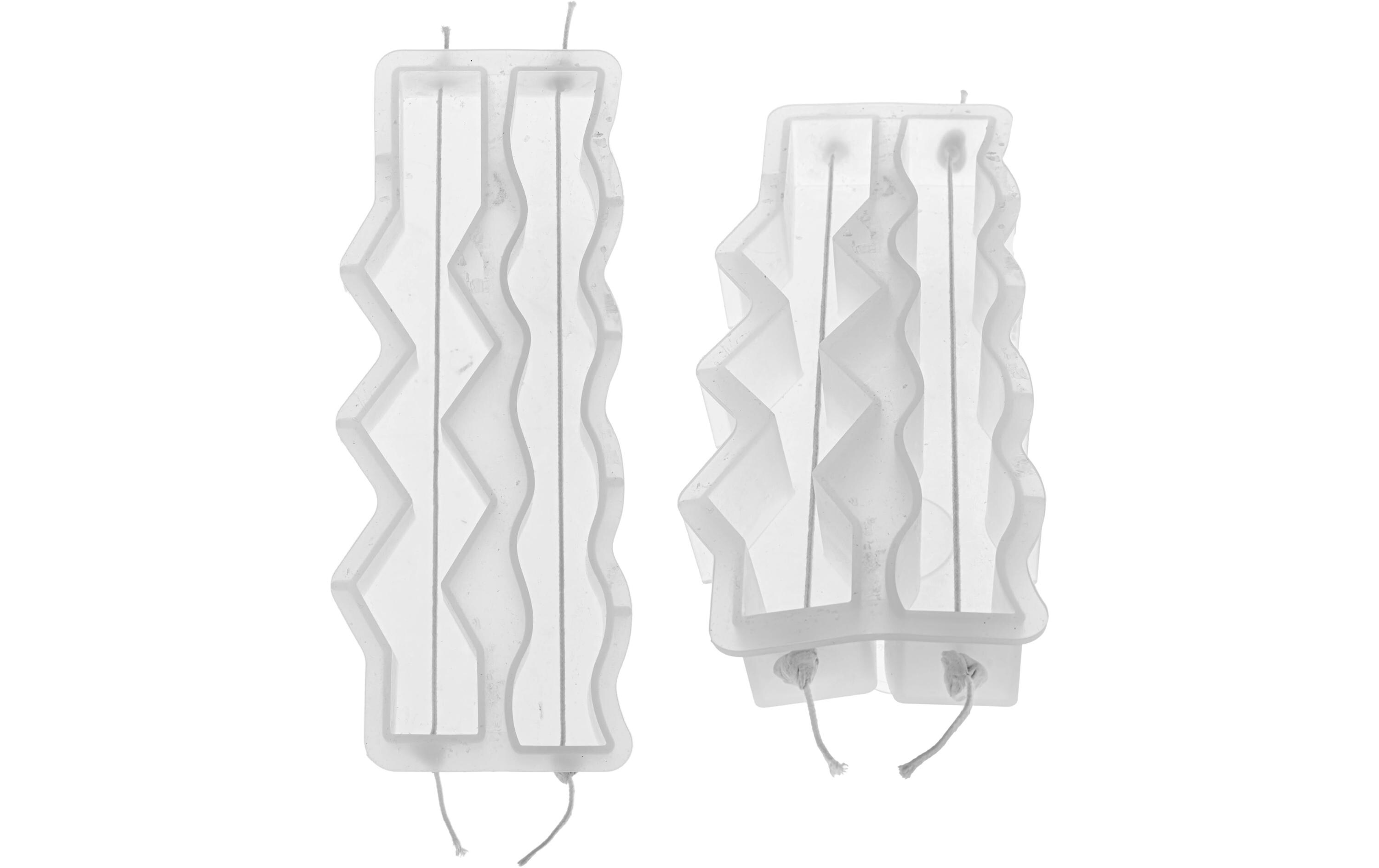 Glorex Kerzengiessform Welle Zickzack 23 x 2.8 x 2.5 cm