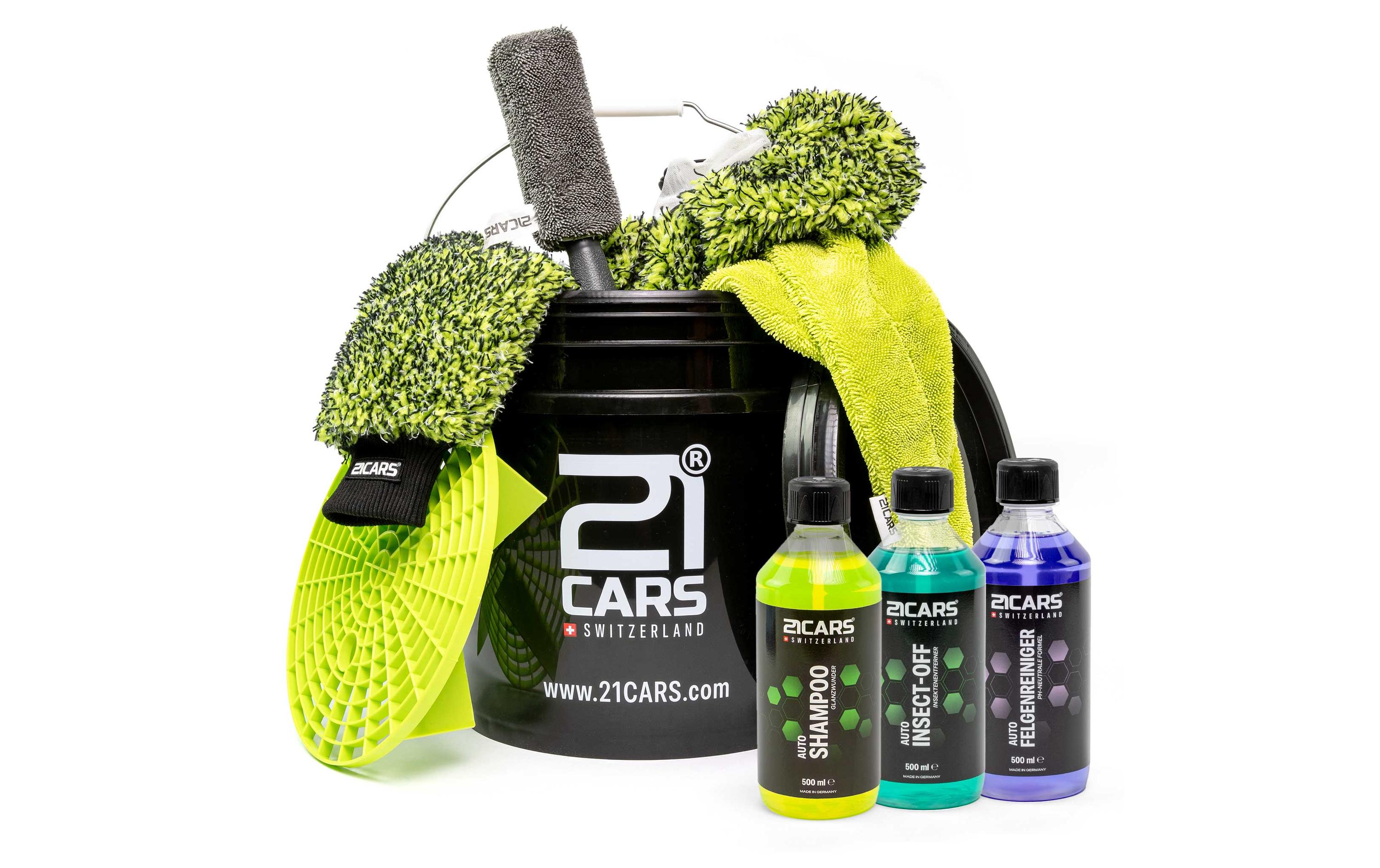 21CARS Autowaschset Black Edition