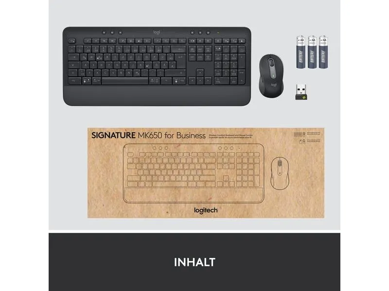 Logitech Tastatur-Maus-Set MK650 Combo for Business Logitech Tastatur-Maus-Set MK650 Combo for Business