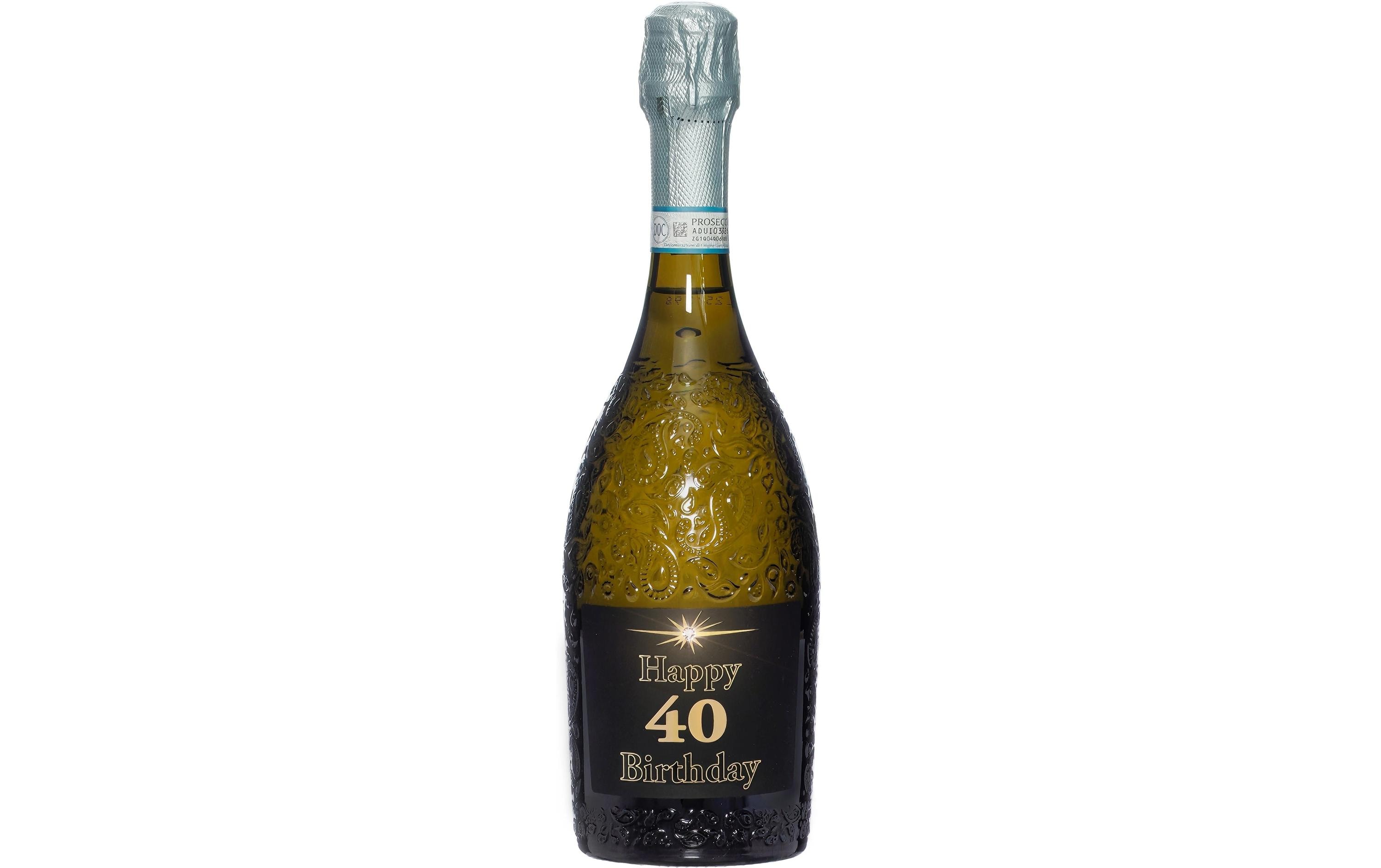 Dreams and Fantasy Geschenkidee Prosecco dark Happy Birthday 40 750 ml
