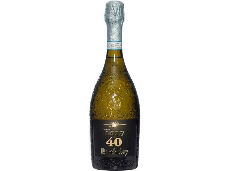 Dreams and Fantasy Geschenkidee Prosecco dark Happy Birthday 40 750 ml