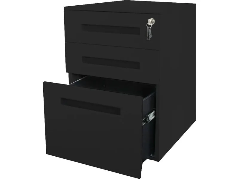Contini Hängemappenwagen 50 x 39 x 61 cm, Schwarz Contini Hängemappenwagen 50 x 39 x 61 cm, Schwarz