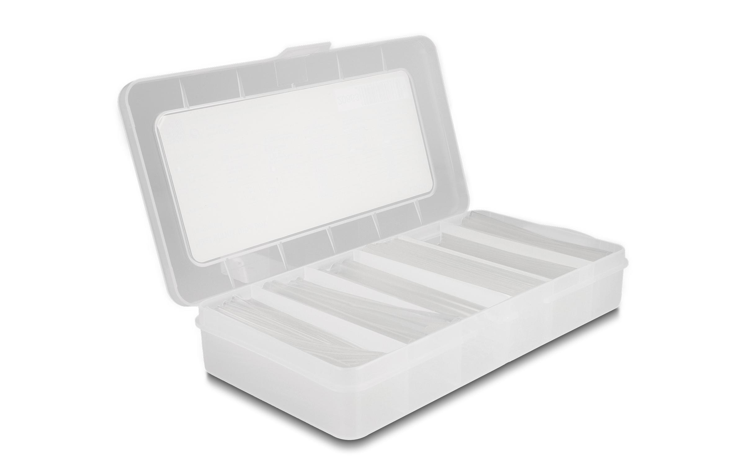 Delock Schrumpfschlauch 196-teilig Sortimentsbox Transparent Delock Schrumpfschlauch 196-teilig Sortimentsbox Transparent