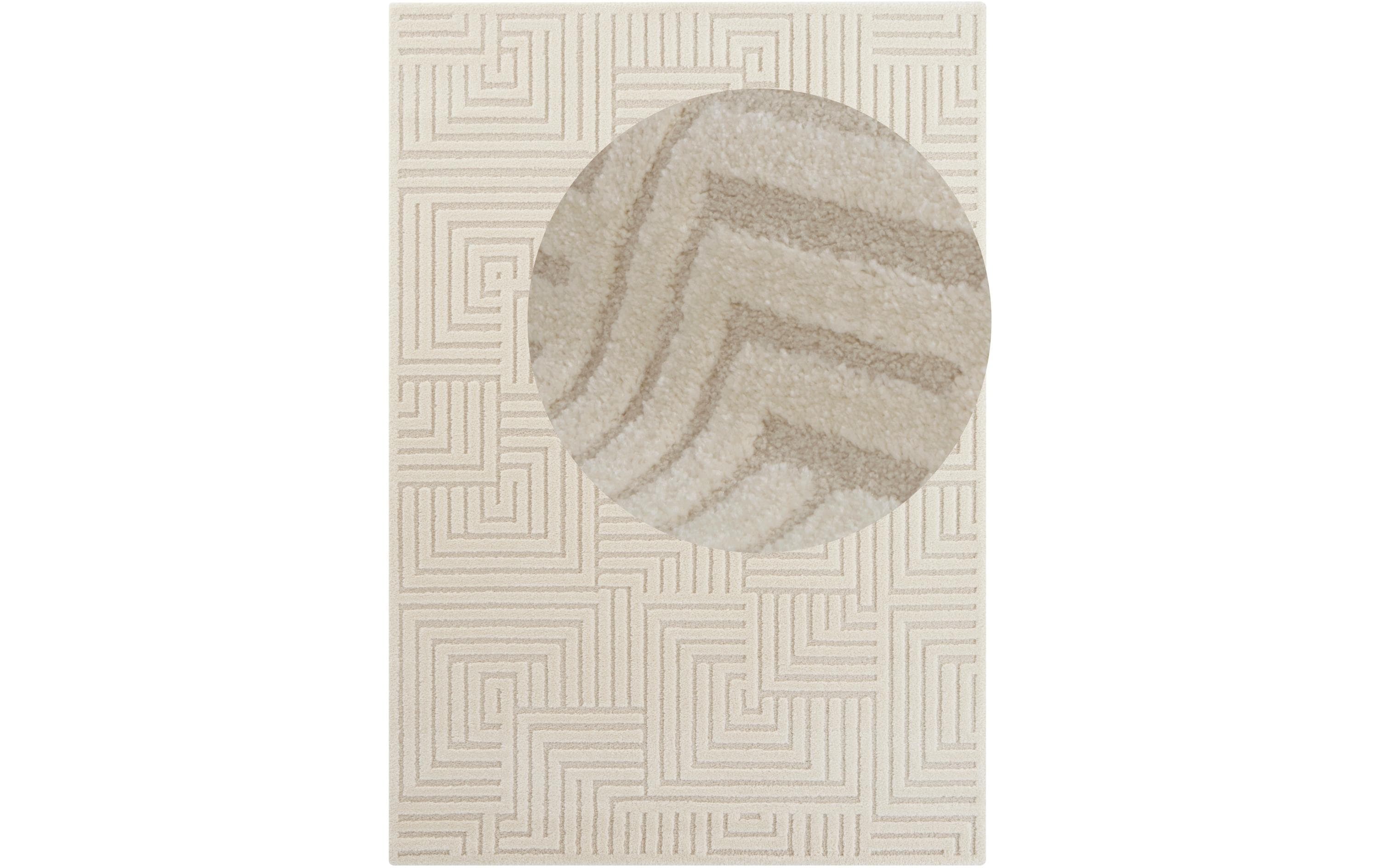 Elle Decoration Teppich Manipu 160 cm x 230 cm, Cream