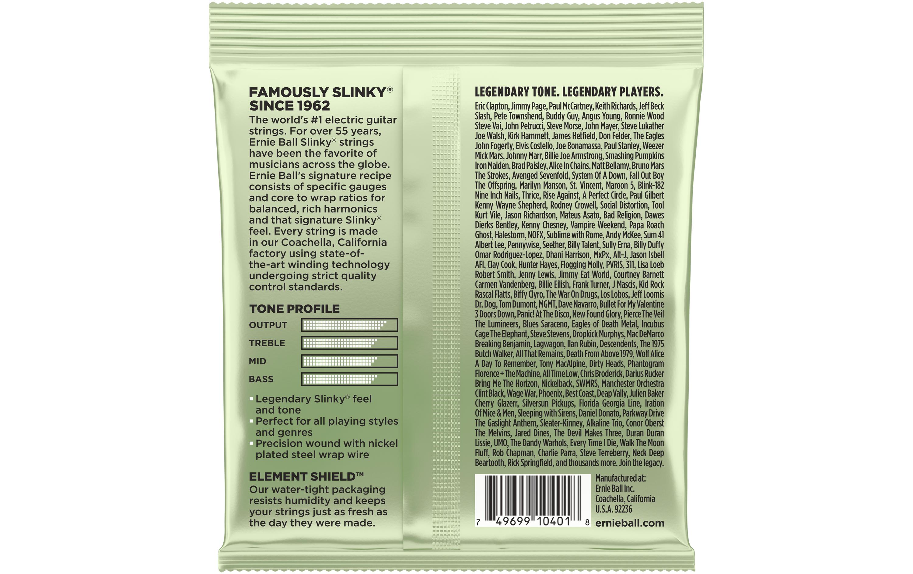 Ernie Ball Gitarrensaiten 2618 Slinky Nickel – Magnum 12-56