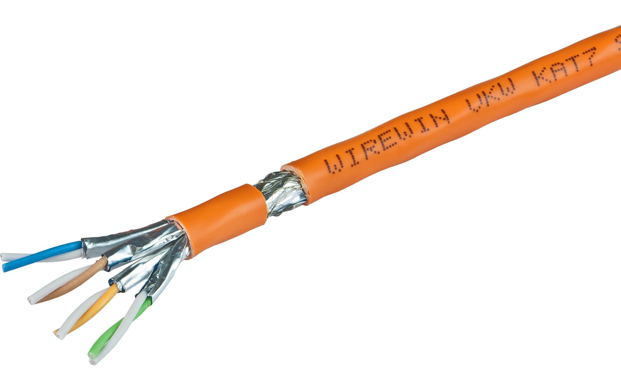 Wirewin Verlegekabel VKW SFTP K7 LSOH3 Cat 7, S/FTP, 100 m, Orange