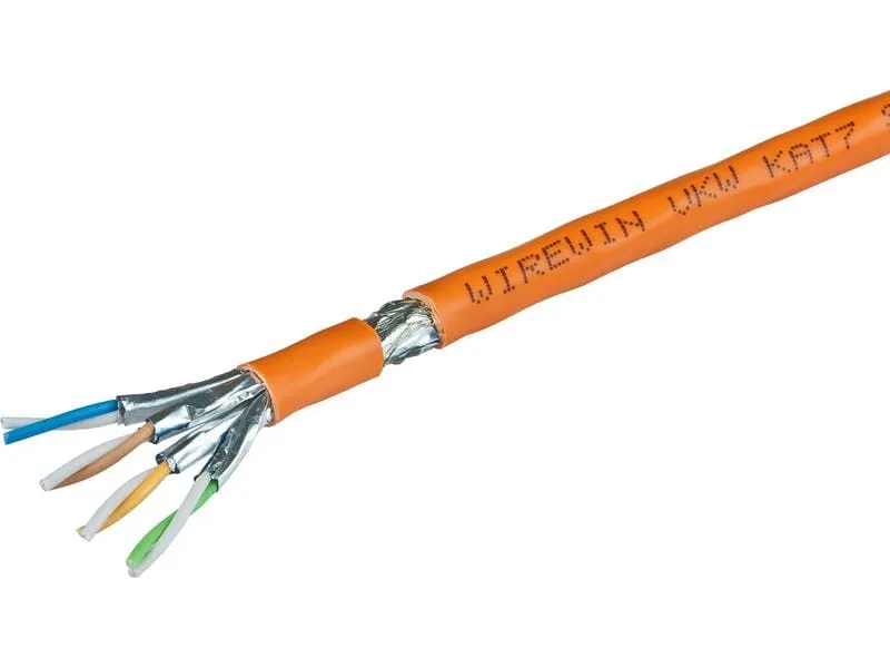 Wirewin Verlegekabel VKW SFTP K7 LSOH3 Cat 7, S/FTP, 100 m, Orange Wirewin Verlegekabel VKW SFTP K7 LSOH3 Cat 7, S/FTP, 100 m, Orange