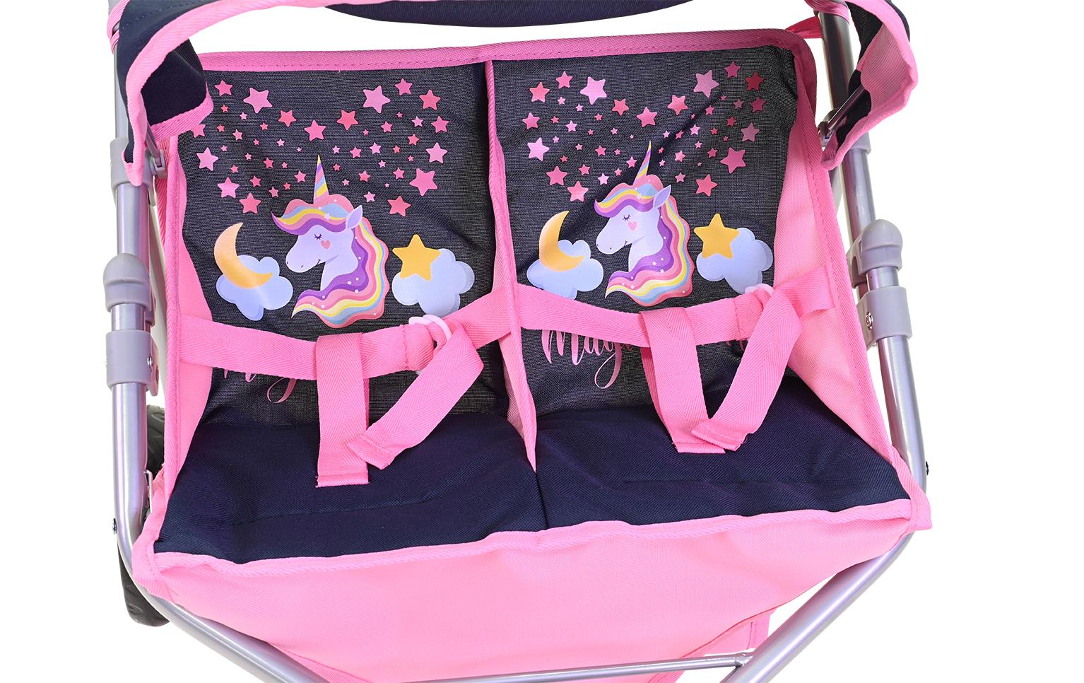 Knorrtoys Zwillingspuppenwagen Magic Unicorn