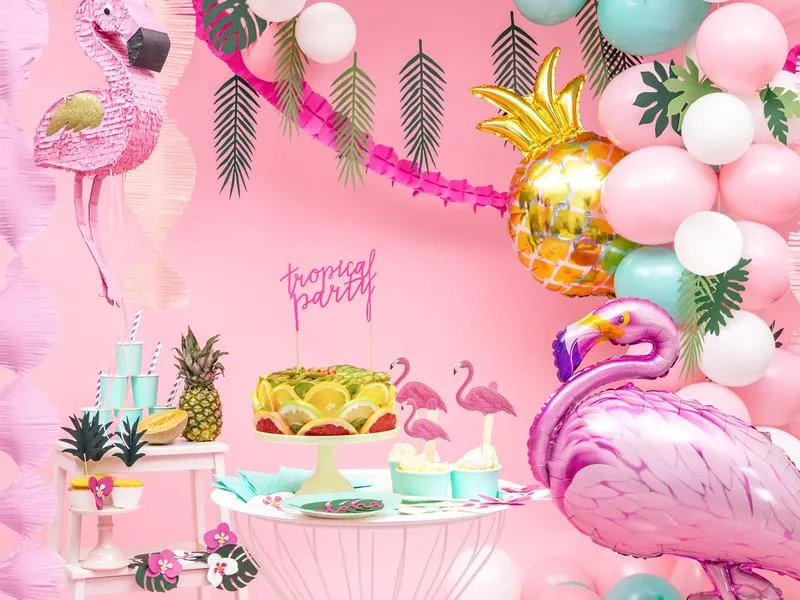 Partydeco Kuchen-Topper Aloha Ananas 6 Stück, Grün Partydeco Kuchen-Topper Aloha Ananas 6 Stück, Grün