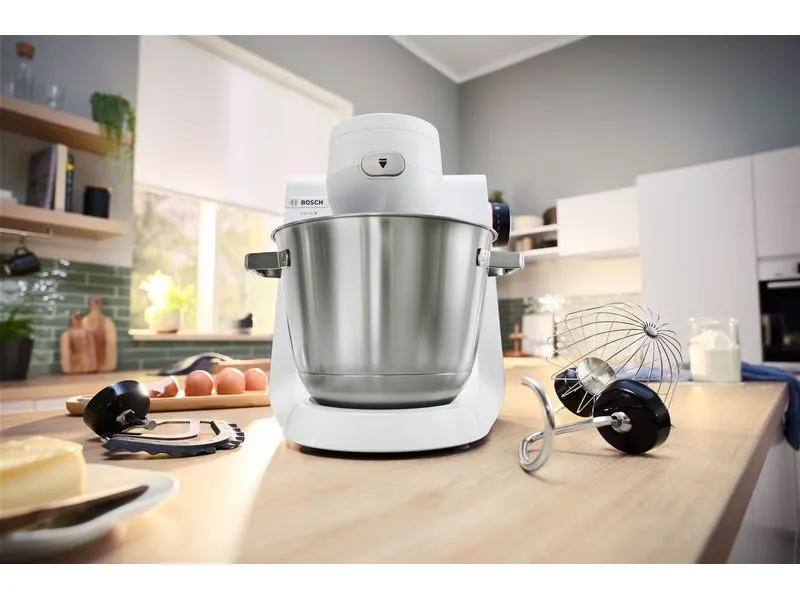 Bosch Küchenmaschine Serie 6 MUMS6EW22 Edelstahl/Weiss Bosch Küchenmaschine Serie 6 MUMS6EW22 Edelstahl/Weiss