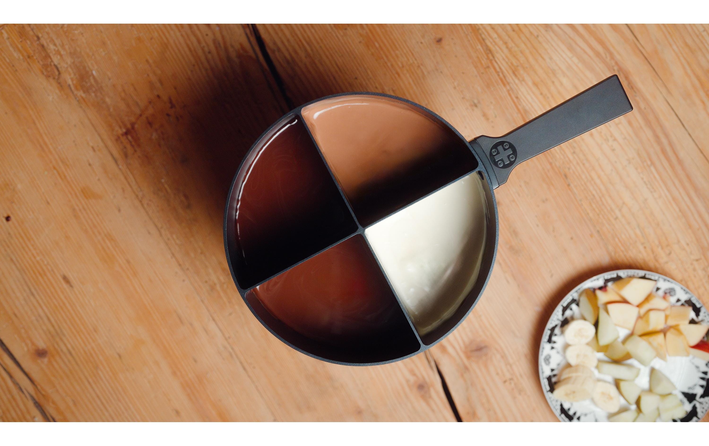 4Fondue Fondue-Caquelon Schwarz